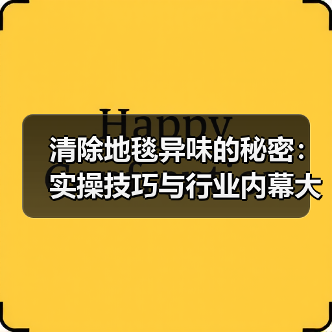 清除地毯异味的秘密:实操技巧与行业内幕大揭秘(图4) 清除地毯异味的秘密:实操技巧与行业内幕大揭秘(图4)