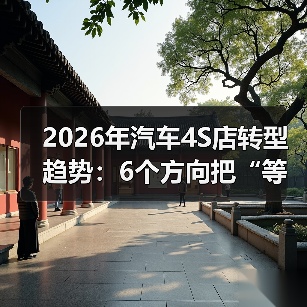 2026年汽车4S店转型趋势:6个方向把“等客上门”变成“客户追着你买”(图4) 2026年汽车4S店转型趋势:6个方向把“等客上门”变成“客户追着你买”(图4)