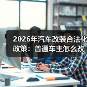 2026年汽车改装合法化政策:普通车主怎么改才不踩坑(最新实操指南)(图1) 2026年汽车改装合法化政策:普通车主怎么改才不踩坑(最新实操指南)(图1)