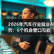 2026年汽车行业就业形势:6个机会窗口与避坑路线图(图4) 2026年汽车行业就业形势:6个机会窗口与避坑路线图(图4)