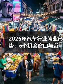 2026年汽车行业就业形势:6个机会窗口与避坑路线图(图1) 2026年汽车行业就业形势:6个机会窗口与避坑路线图(图1)
