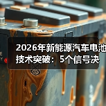2026年新能源汽车电池技术突破:5个信号决定续航与安全(图1) 2026年新能源汽车电池技术突破:5个信号决定续航与安全(图1)