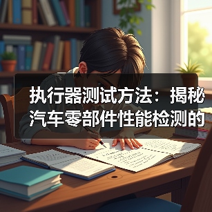 执行器测试方法:揭秘汽车零部件性能检测的核心工艺(图1) 执行器测试方法:揭秘汽车零部件性能检测的核心工艺(图1)