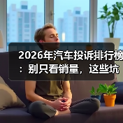 2026年汽车投诉排行榜:别只看销量,这些坑最容易踩(图3) 2026年汽车投诉排行榜:别只看销量,这些坑最容易踩(图3)