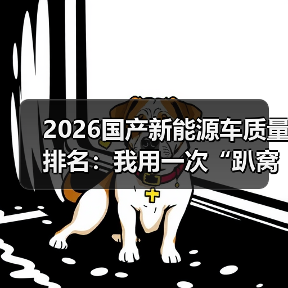 2026国产新能源车质量排名：我用一次“趴窝”换来的真实选车清单（图1）