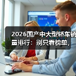 2026国产中大型轿车销量排行：别只看榜单，这3个细节更关键（图3）