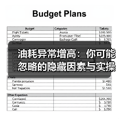 油耗异常增高:你可能忽略的隐藏因素与实操指南(图4) 油耗异常增高:你可能忽略的隐藏因素与实操指南(图4)