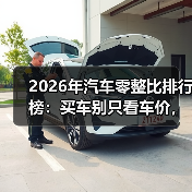 2026年汽车零整比排行榜:买车别只看车价,这份清单能省下大钱(图2) 2026年汽车零整比排行榜:买车别只看车价,这份清单能省下大钱(图2)