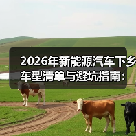 2026年新能源汽车下乡车型清单与避坑指南:选对一辆,省下三年油钱(图3) 2026年新能源汽车下乡车型清单与避坑指南:选对一辆,省下三年油钱(图3)