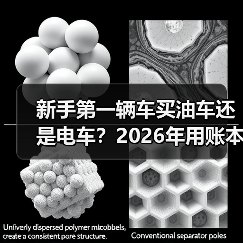 新手第一辆车买油车还是电车?2026年用账本算清楚,别被试驾带节奏(图1) 新手第一辆车买油车还是电车?2026年用账本算清楚,别被试驾带节奏(图1)