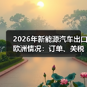 2026年新能源汽车出口欧洲情况：订单、关税与合规的真实战场（图3）