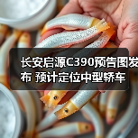 长安启源C390预告图发布 预计定位中型轿车（图3）