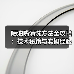 喷油嘴清洗方法全攻略：技术秘籍与实操经验（图3）