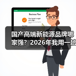 国产高端新能源品牌哪家强？2026年我用一趟800公里试驾给你答案（图2）