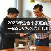 2026年适合小家庭的第一辆SUV怎么选？我用7天试驾踩坑换来的清单（图3）