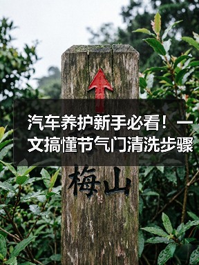 汽车养护新手必看！一文搞懂节气门清洗步骤（图2）