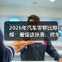 2026年汽车零整比排行榜：看懂这张表，修车不再“心在滴血”
