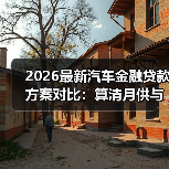 2026最新汽车金融贷款方案对比：算清月供与总成本，别被“低利率”带偏（图1）