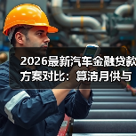2026最新汽车金融贷款方案对比：算清月供与总成本，别被“低利率”带偏（图2）