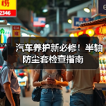 汽车养护新必修!半轴防尘套检查指南(图4) 汽车养护新必修!半轴防尘套检查指南(图4)