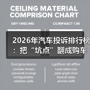 2026年汽车投诉排行榜：把“坑点”翻成购车底牌的6个观察（图2）