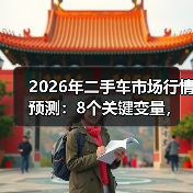2026年二手车市场行情预测：8个关键变量，买车卖车都不吃亏（图2）