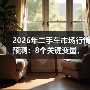 2026年二手车市场行情预测：8个关键变量，买车卖车都不吃亏（图4）