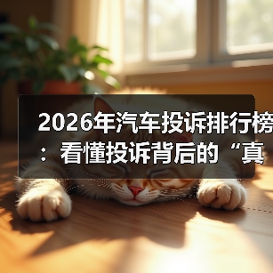 2026年汽车投诉排行榜：看懂投诉背后的“真问题”，别再被配置表骗了（图3）