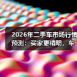 2026年二手车市场行情预测:买家更精明,车商更难赚?(图1) 2026年二手车市场行情预测:买家更精明,车商更难赚?(图1)