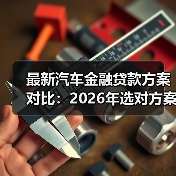 最新汽车金融贷款方案对比:2026年选对方案少花2.3万的实战指南(图2) 最新汽车金融贷款方案对比:2026年选对方案少花2.3万的实战指南(图2)