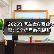 2026年汽车库存系数预警:5个信号教你提前躲开“压库雷区”(图1) 2026年汽车库存系数预警:5个信号教你提前躲开“压库雷区”(图1)