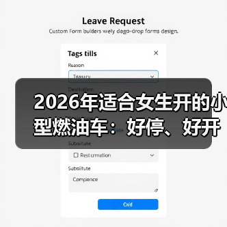 2026年适合女生开的小型燃油车:好停、好开、好养的挑车清单(图4) 2026年适合女生开的小型燃油车:好停、好开、好养的挑车清单(图4)