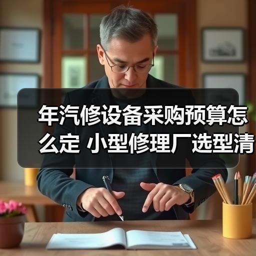 年汽修设备采购预算怎么定 小型修理厂选型清单参考