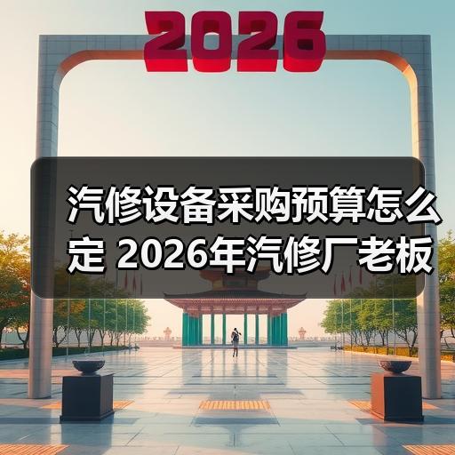 汽修设备采购预算怎么定 2026年汽修厂老板选型思路