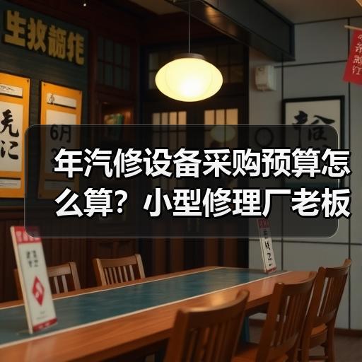 年汽修设备采购预算怎么算？小型修理厂老板选型清单