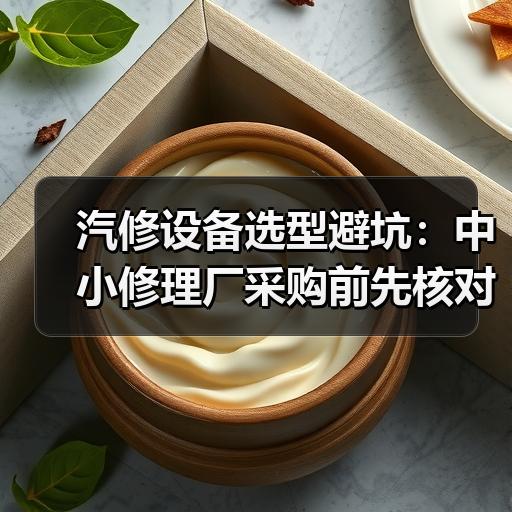汽修设备选型避坑：中小修理厂采购前先核对这5项参数