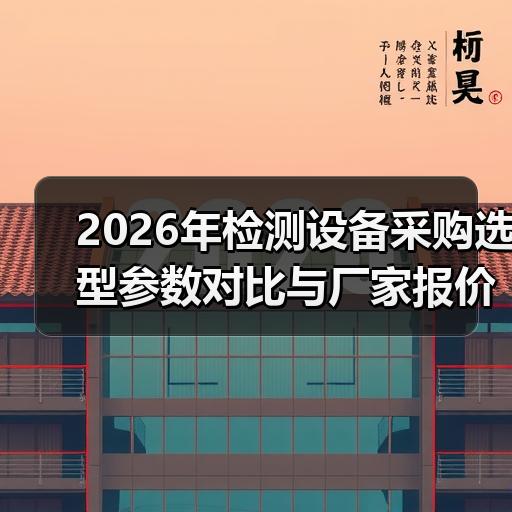 2026年检测设备采购选型参数对比与厂家报价分析